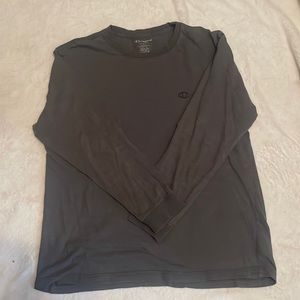Champion Large, Gray, Long sleeve shirt.